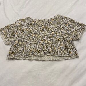 Free People Floral Cotton Top